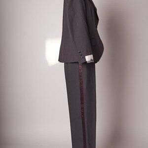 1980s Formal Black Tuxedo Suit